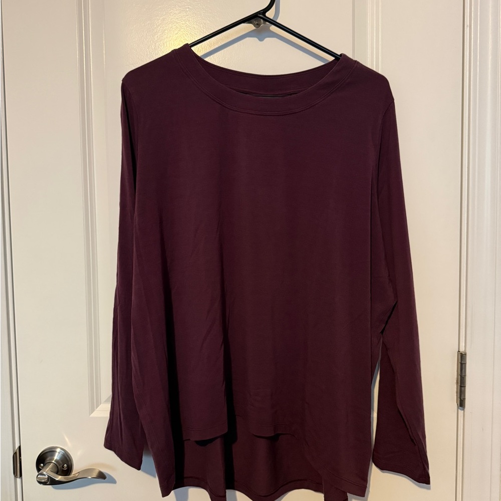 Athleta Long Sleeve Top - Deep Purple